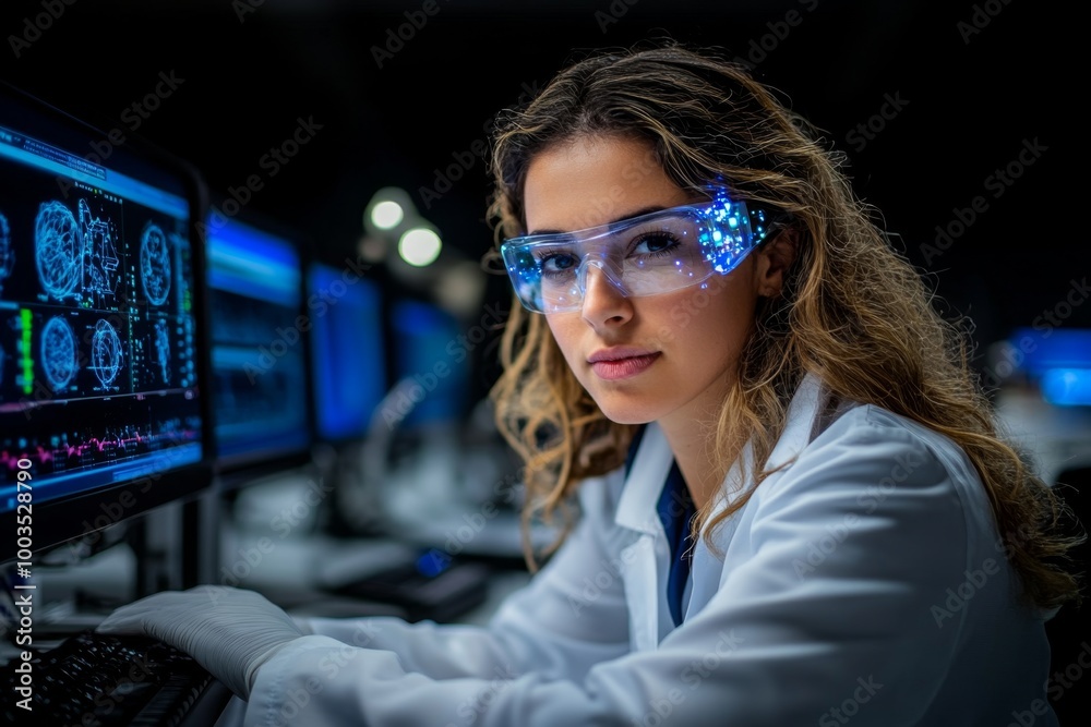 A research lab working with tomorrow’s technology, where scientists develop advanced AI, robotics, and nanotechnology to solve complex global challenges A research lab working with tomorrow’s technology, where scientists develop advanced AI, robotics, and nanotechnology to solve complex global challenges