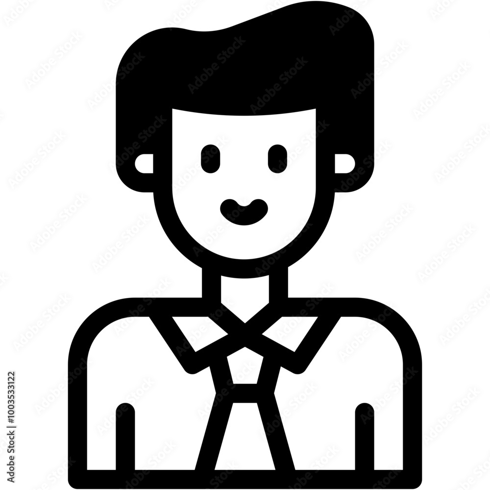 Vector Icon Businessman, Suit, Job, Professions And Jobs, Profession