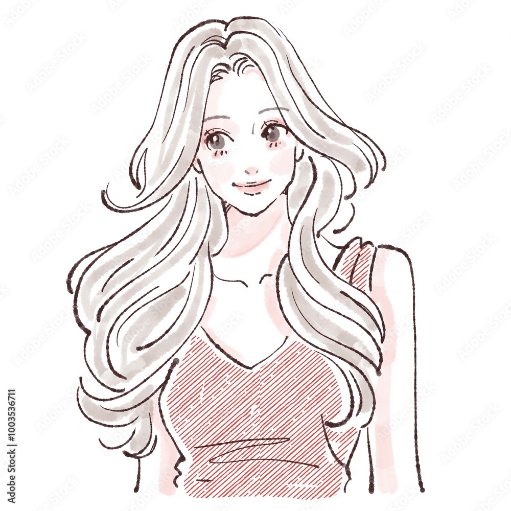 女性・女の子のイラスト素材 女性・女の子のイラスト素材