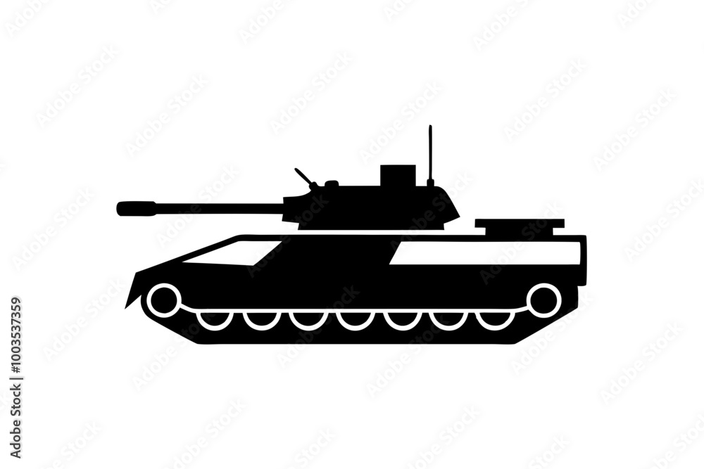 Fototapeta premium American m2-m3 Bradley fighting icon with Transparent Background - Versatile Clipart