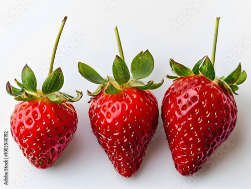 strawberry on a white background