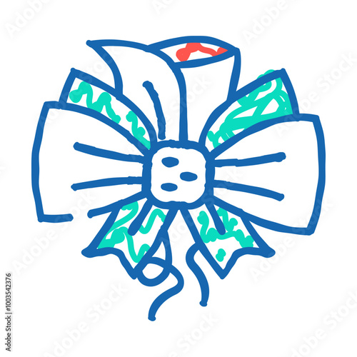 boutonniere groom flower decoration doodle icon sketch vector. boutonniere groom flower decoration sign. isolated symbol illustration