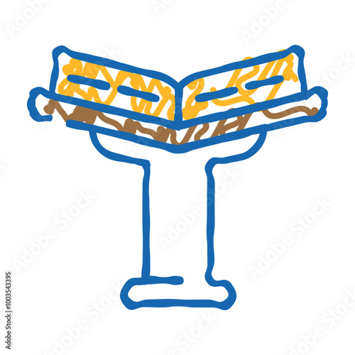 book for recommendations doodle icon sketch vector. book for recommendations sign. isolated symbol illustration