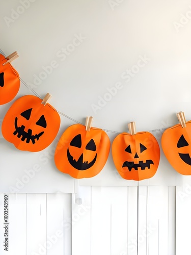 halloween pumpkins Generrative AI photo