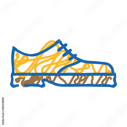 shoes for groom doodle icon sketch vector. shoes for groom sign. isolated symbol illustration