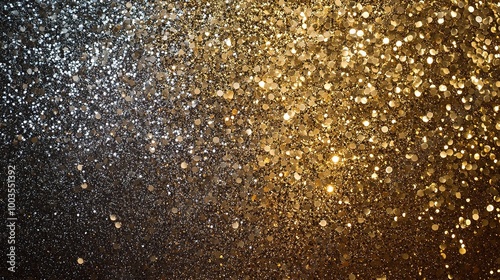 Wallpaper Mural Shimmering Glitter Background in Gold and Silver Tones Torontodigital.ca