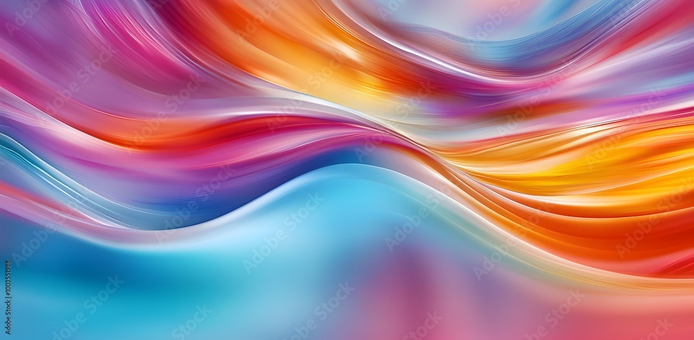 Abstract Colorful Wavy Background. Abstract Colorful Wavy Background.
