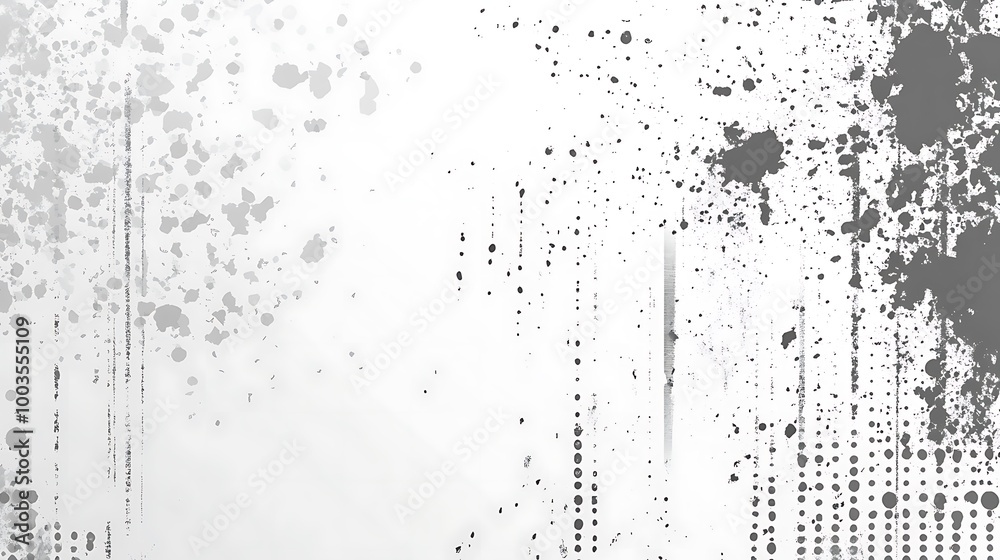 Abstract gray and white grunge texture with splatters and dots. Abstract gray and white grunge texture with splatters and dots.