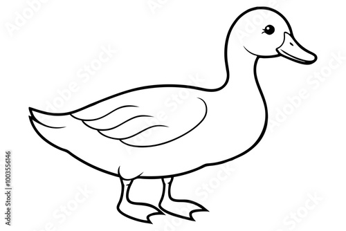 duck vector clip art animal character