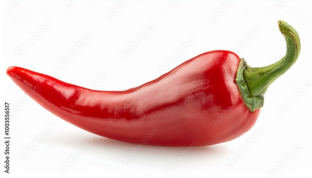Red hot pepper pod isolated on white background Red hot pepper pod isolated on white background