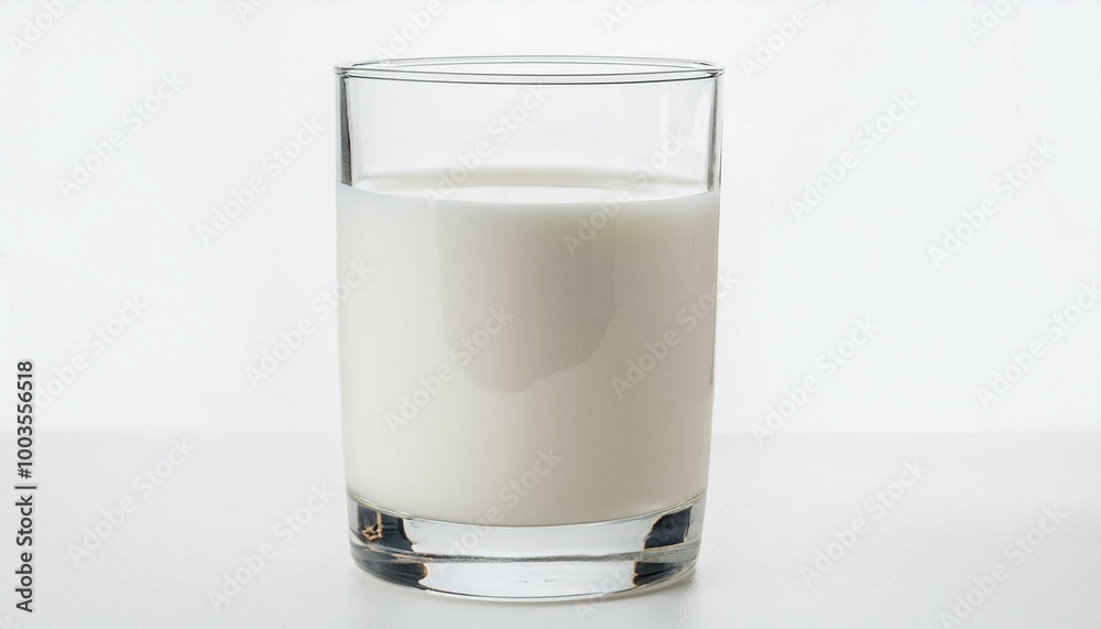 Glass of milk isolated. Glass full of fresh milk on a white background
Glass of milk isolated. Glass full of fresh milk on a white background