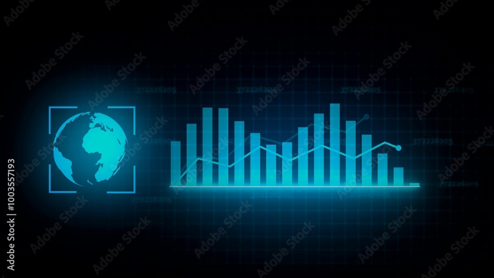 tech business graph illustration concept tech business graph illustration concept