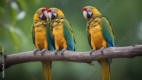 Parrots Bird on a Brach Wildlife Photography