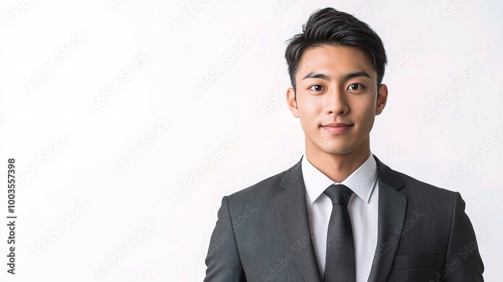 Confident Young Businessman in Professional Attire Confident Young Businessman in Professional Attire