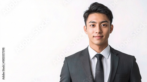 Confident Young Businessman in Professional Attire