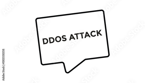 Ddos attack button web banner templates. Vector Illustration 
