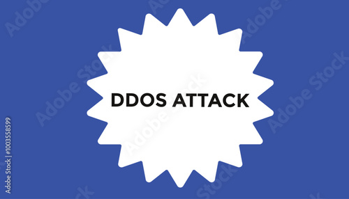 Ddos attack button web banner templates. Vector Illustration 
