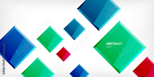 Free Download Shiny glossy metallic or plastic square design background. Vector Illustration For Wallpaper, Banner, Background, Card, Book Illustration, landing page - GFXLoad