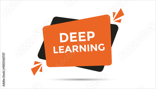 Deep learning button web banner templates. Vector Illustration 
