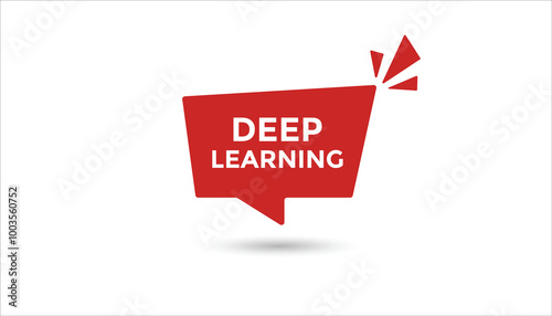 Deep learning button web banner templates. Vector Illustration 
