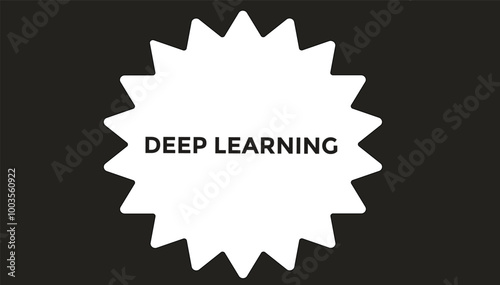 Deep learning button web banner templates. Vector Illustration 
