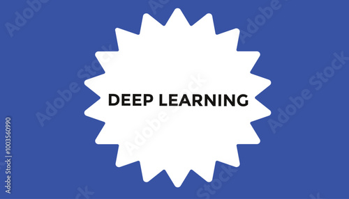 Deep learning button web banner templates. Vector Illustration 
