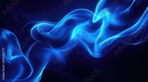 Captivating Neon Blue Abstract Backdrop for Elegant Home Decor and Product Presentation