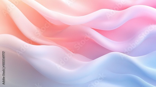 Soft Abstract Waves in Pastel Colors