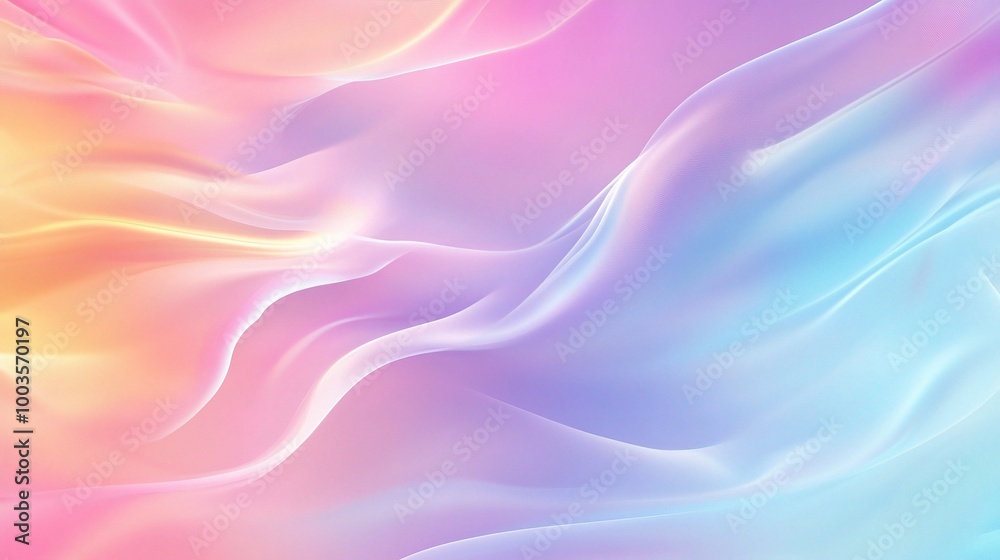 Soft Gradient Waves in Pastel Colors Soft Gradient Waves in Pastel Colors