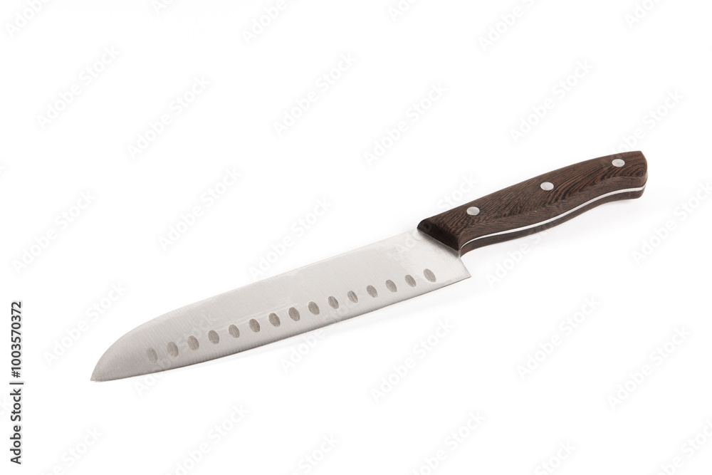 Chef's kitchen knife isolated on white background Chef's kitchen knife isolated on white background
