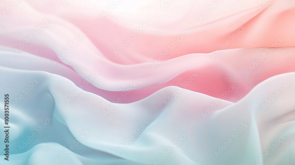 Soft Fabric Waves in Pastel Colors Soft Fabric Waves in Pastel Colors