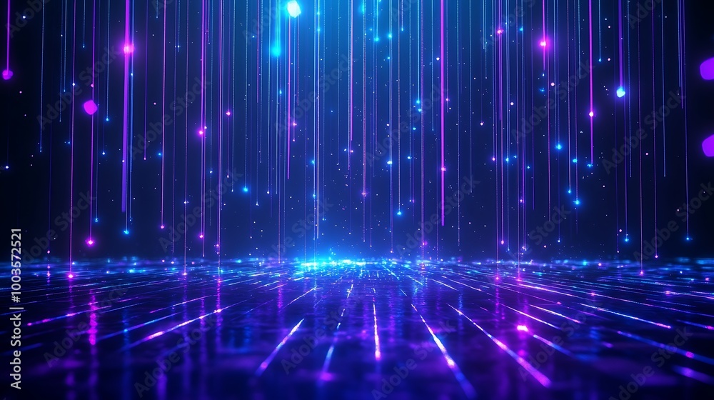 A mesmerizing display of vibrant lights and colors, creating a dynamic digital background. A mesmerizing display of vibrant lights and colors, creating a dynamic digital background.