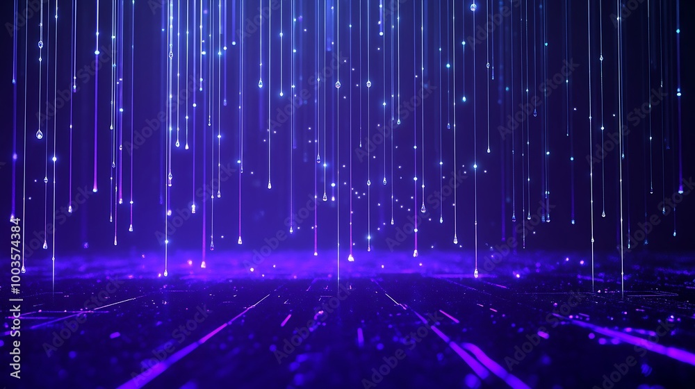 Abstract blue and purple light trails create a mesmerizing digital atmosphere, perfect for backgrounds and designs. Abstract blue and purple light trails create a mesmerizing digital atmosphere, perfect for backgrounds and designs.