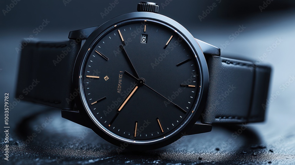 Black & Gold Wristwatch Black & Gold Wristwatch