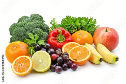 Fresh Fruit and Vegetables Arrangement.