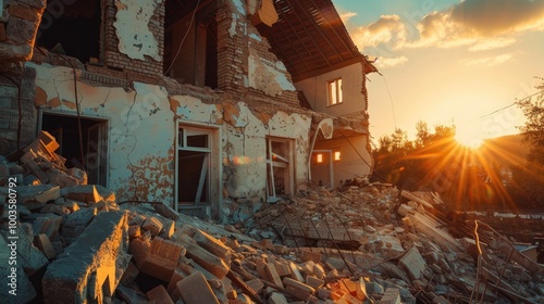 Description of a residence affected by seismic activity photo