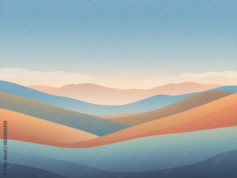Fototapeta premium Abstract backdrop with autumn landscape