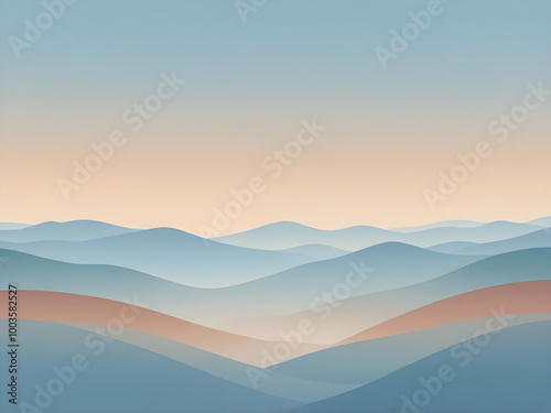 Abstract backdrop with autumn landscape