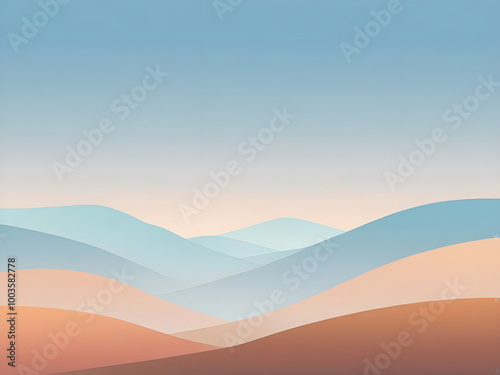 Abstract backdrop with autumn landscape