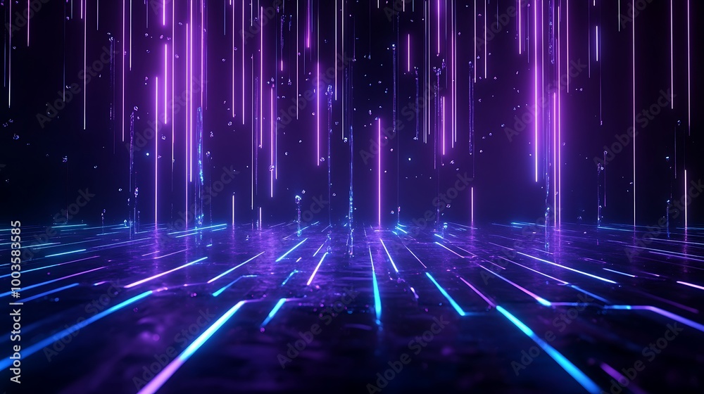 Futuristic neon lines create a vibrant and dynamic abstract background, perfect for digital art and modern projects. Futuristic neon lines create a vibrant and dynamic abstract background, perfect for digital art and modern projects.