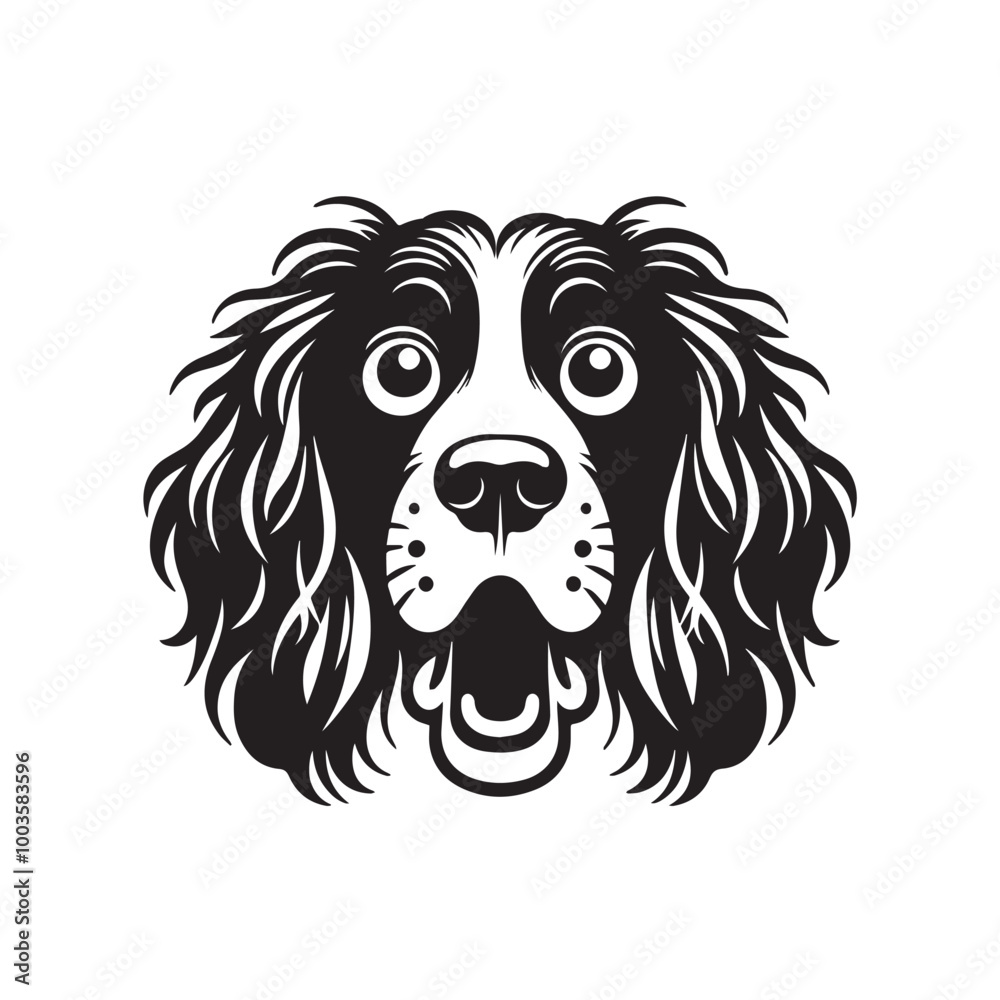 Clumber Spaniel Dog Face Clipart Design - Dog Face Logo - Clumber Spaniel Vector illustration in black and white
Clumber Spaniel Dog Face Clipart Design - Dog Face Logo - Clumber Spaniel Vector illustration in black and white