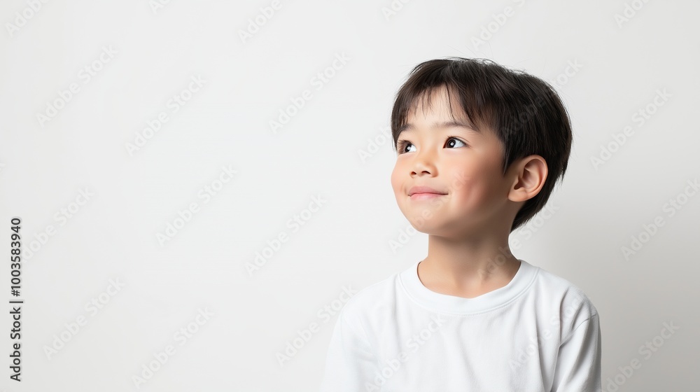 Asian boy on isolated white background Asian boy on isolated white background