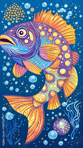 Colorful Fish Illustration