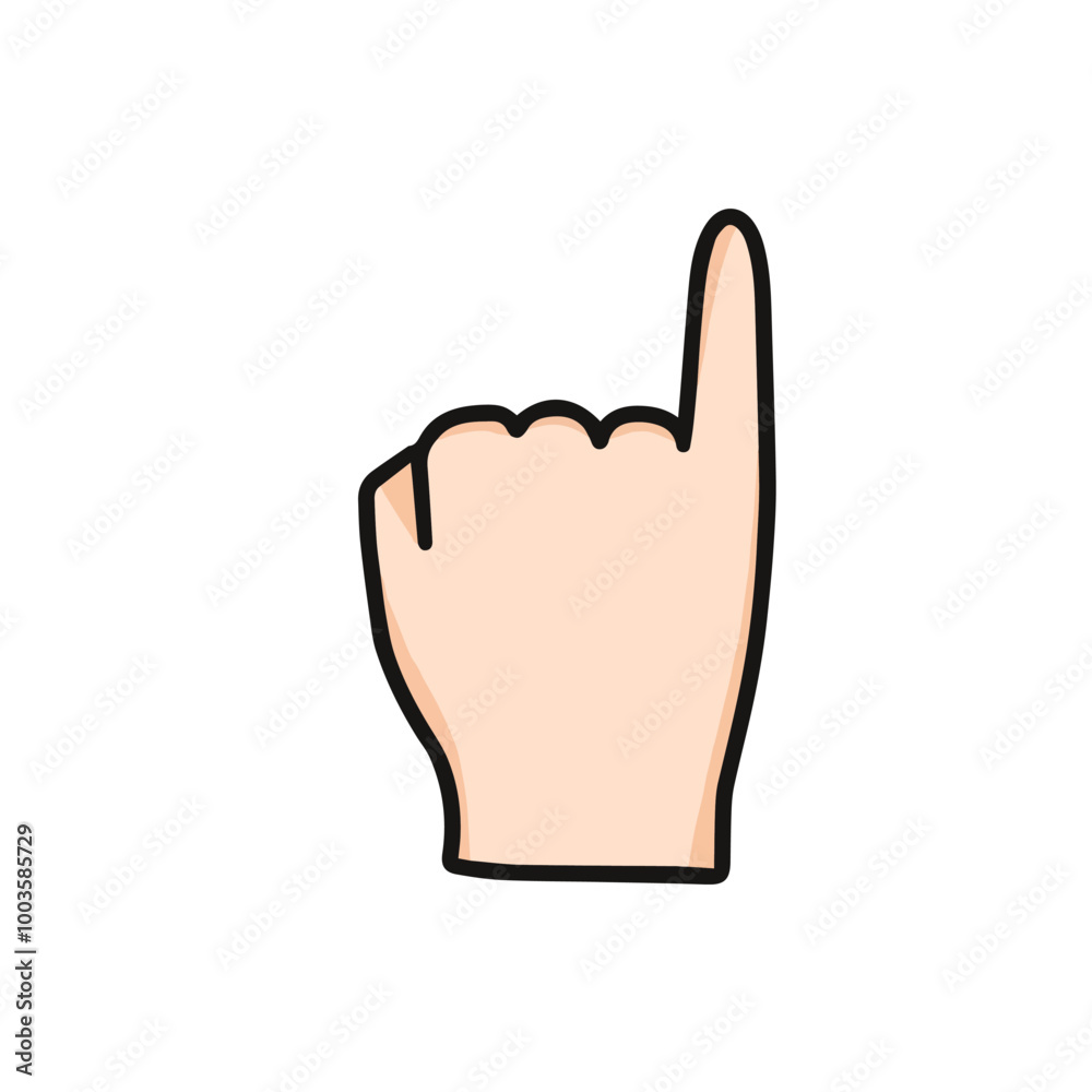 vector illustration of hand showing pinky finger or little finger, promise finger, isolated on white background vector illustration of hand showing pinky finger or little finger, promise finger, isolated on white background