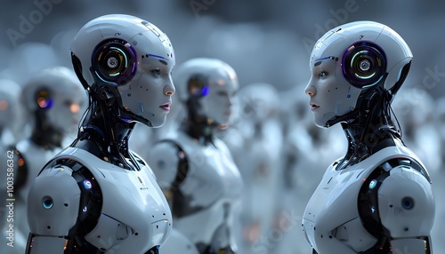 Humanoid Robots: Futuristic humanoid robots in daily life, domestic robots 