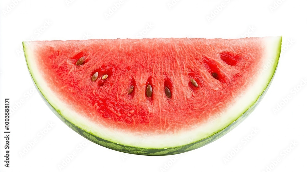 Fresh watermelon slice, white isolate background. Fresh watermelon slice, white isolate background.