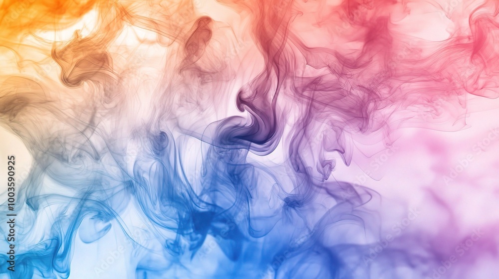 Fototapeta premium Colorful Abstract Smoke Art for Creative Projects