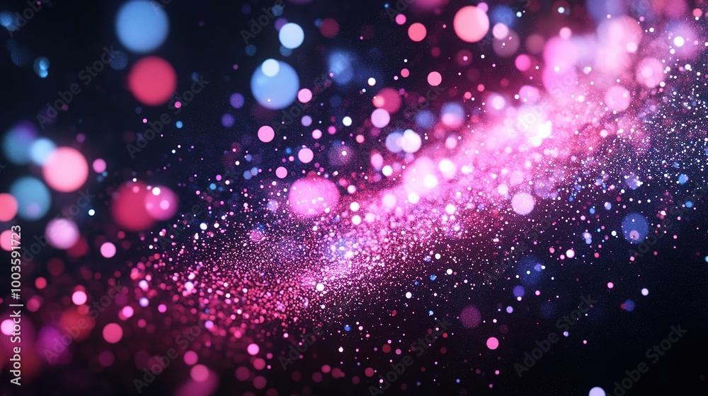 Vibrant Abstract Background with Bokeh Effect Vibrant Abstract Background with Bokeh Effect