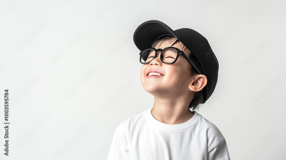 Asian boy wearing eyeglasses Asian boy wearing eyeglasses