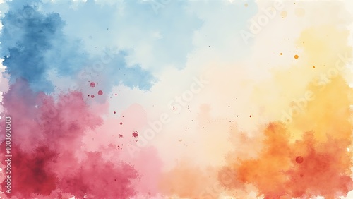 Abstract pastel watercolor background. Generative AI